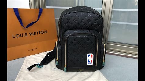 louis vuitton x nba backpack|Louis Vuitton black checkered backpack.